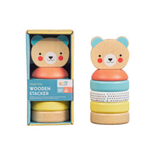 Load image into Gallery viewer, Wood Stacking Toy Bear