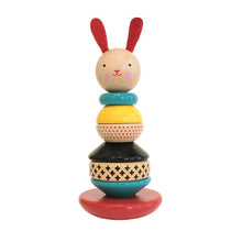Load image into Gallery viewer, Wood Stacking Toy Bunny