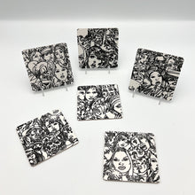 Load image into Gallery viewer, Erró&#39;s Facescape drinks coasters
