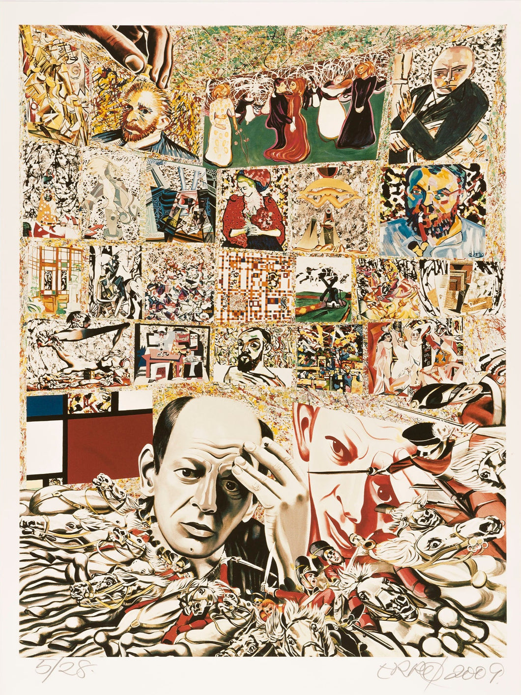 Erró, The Background of Pollock