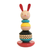 Load image into Gallery viewer, Wood Stacking Toy Bunny
