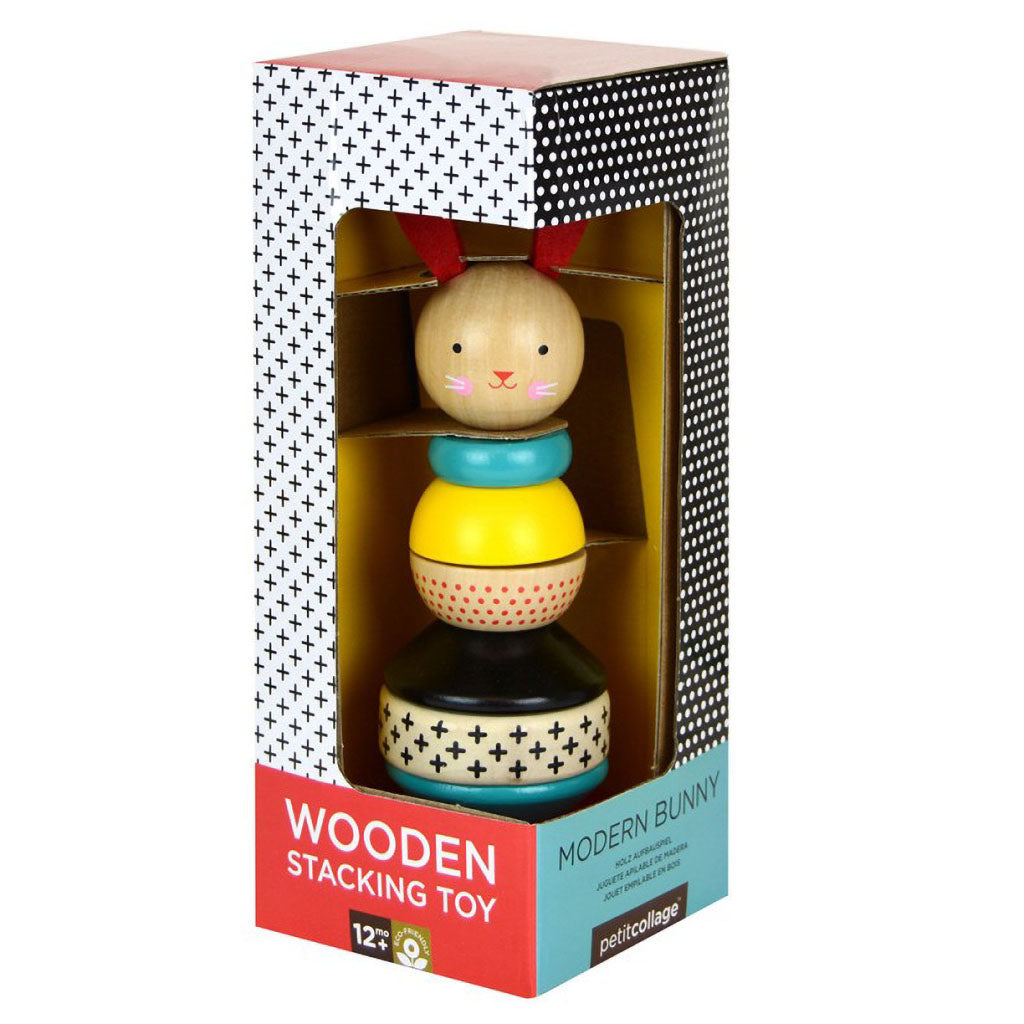 Wood Stacking Toy Bunny